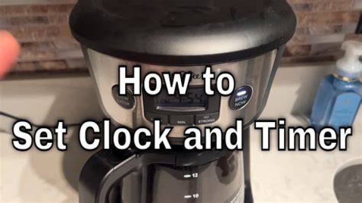 How to set timer on mr coffee